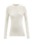 Raey - Round-neck Ribbed Merino-wool Sweater - Womens - Ivory