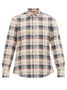 Matchesfashion.com Barena Venezia - Checked Twill Shirt - Mens - Beige Multi