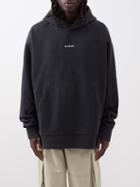 Acne Studios - Franklin Logo-print Cotton Hoodie - Mens - Black