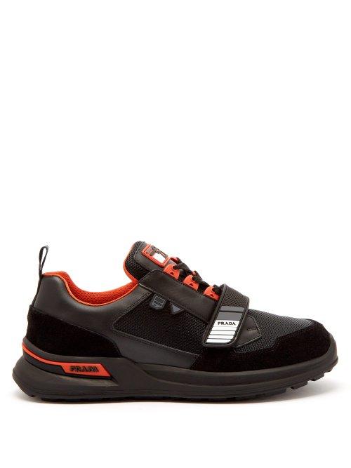 Matchesfashion.com Prada - Low Top Leather Trainers - Mens - Black