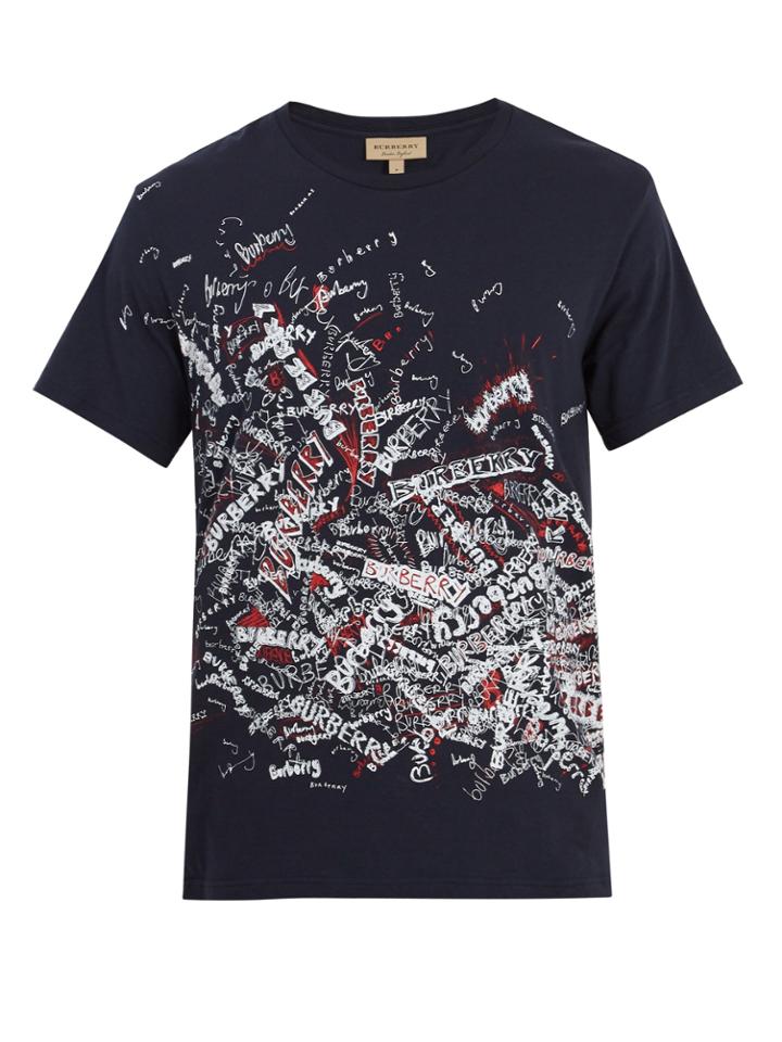 Burberry Doodle-print Cotton T-shirt