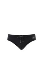 Matchesfashion.com Dolce & Gabbana - Logo-patch Swim Briefs - Mens - Black