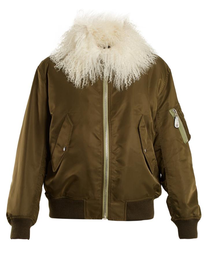 Yves Salomon Army Shearling-lined Bomber Jacket