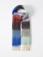 Paul Smith - Ombr-striped Mohair-blend Scarf - Mens - Multi