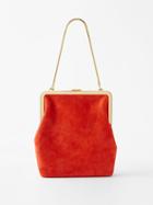 Khaite - Lilith Suede Shoulder Bag - Womens - Red