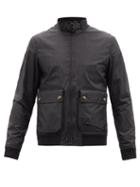 Belstaff - Scouter Waxed Cotton-canvas Bomber Jacket - Mens - Black