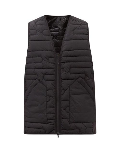 Y-3 - Cloud Quilted-shell Vest - Mens - Black