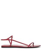 Matchesfashion.com The Row - Bare Leather Sandals - Womens - Red