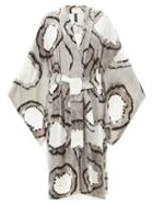 Matchesfashion.com Norma Kamali - Tie-dyed Jersey Robe - Womens - Black Multi