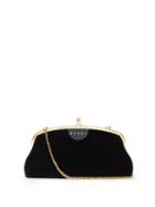 Matchesfashion.com Marni - Cindy Two-tone Velvet Clutch - Womens - Black Brown