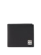 Givenchy - 4g-plaque Grained-leather Bifold Wallet - Mens - Black