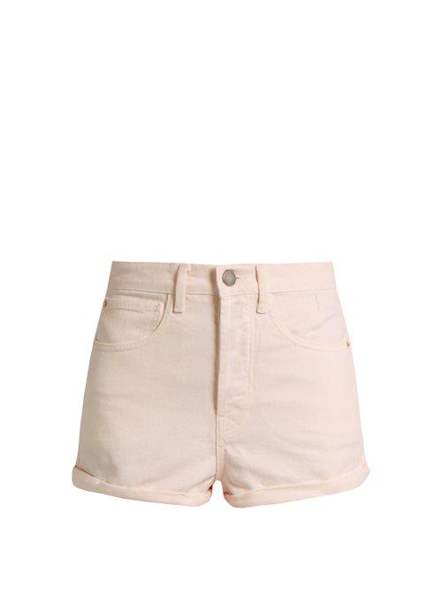 Matchesfashion.com Raey - Low Cut Off Denim Shorts - Womens - Nude