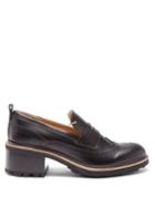 Matchesfashion.com Chlo - Franne Tread-sole Leather Penny Loafers - Womens - Black