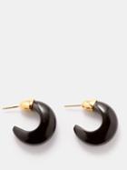 Sophie Buhai - Donut Onyx & 18kt Gold-vermeil Hoop Earrings - Womens - Black Multi