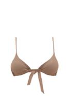 Matchesfashion.com Casa Raki - Cindy Triangular-cup Bikini Top - Womens - Beige
