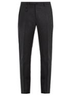Incotex Mid-rise Slim-leg Flannel-wool Trousers