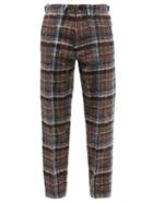 Nicholas Daley - Check Wool-blend Straight-leg Trousers - Mens - Multi