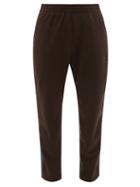 South2 West8 - Side-stripe Jersey Track Pants - Mens - Brown