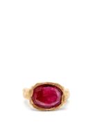 Matchesfashion.com Jade Jagger - Maiden 18kt Gold And Ruby Ring - Womens - Red