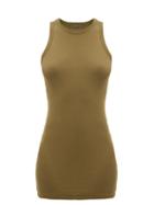 Wardrobe.nyc Wardrobe. Nyc - Release 07 Ribbed Cotton-jersey Dress - Womens - Khaki