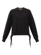 Fendi - Ff-flocked Cotton-jersey Sweatshirt - Womens - Black