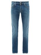Matchesfashion.com Jacob Cohn - Slim-leg Cotton-blend Jeans - Mens - Indigo