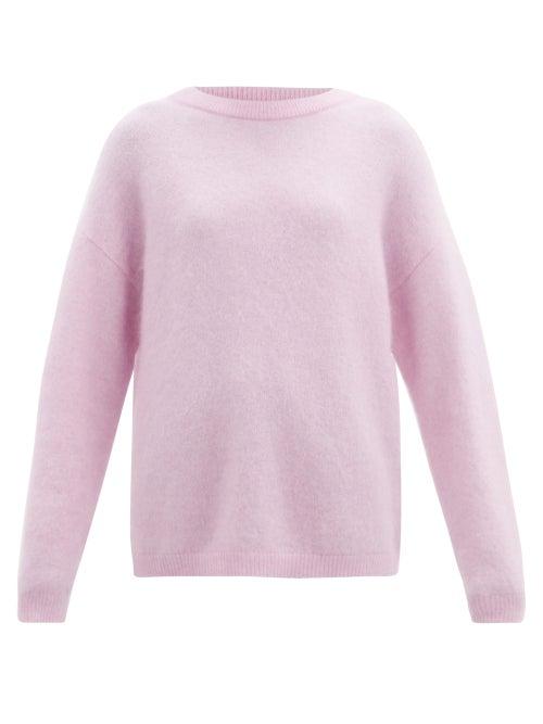 Matchesfashion.com Acne Studios - Dropped-shoulder Brushed-knit Sweater - Womens - Pink