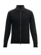 Matchesfashion.com Belstaff - Kelby Merino Wool Zip Through Jacket - Mens - Black