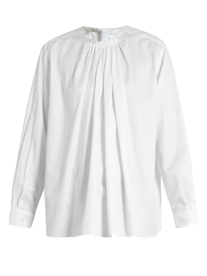 Stella Mccartney Gathered Cotton Blouse