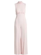 Emilia Wickstead Hulla Ruched Crepe Wide-leg Jumpsuit