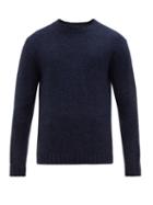 Matchesfashion.com Allude - Crew Neck Sweater - Mens - Navy