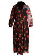 Simone Rocha Asymmetric Floral-embroidered Tulle Dress
