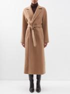 Nili Lotan - Clemence Felted Camel-wool Wrap Coat - Womens - Camel
