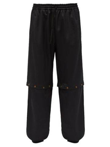 Matchesfashion.com Gucci - Detachable Studded Technical Track Pants - Mens - Black