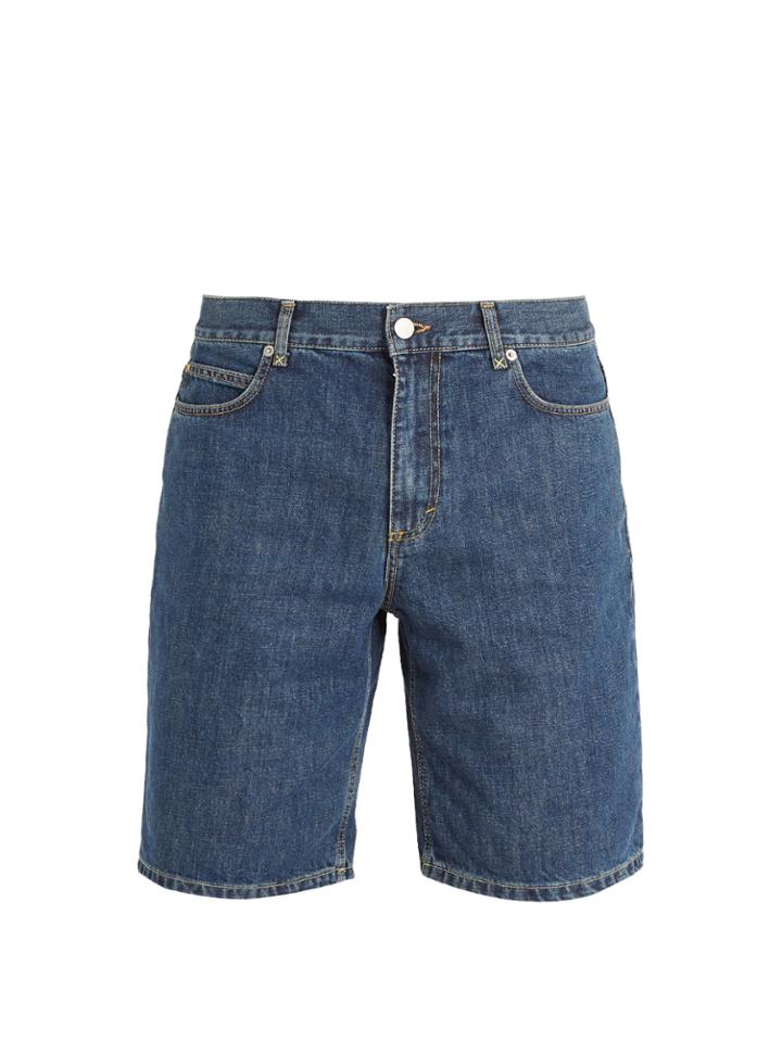 Jw Anderson Long Cotton-denim Shorts