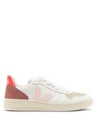 Matchesfashion.com Veja - V-10 Leather And Suede Trainers - Womens - Pink White