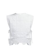Matchesfashion.com Cecilie Bahnsen - Romee Quilted Cotton Bib Top - Womens - White
