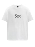 Matchesfashion.com More Joy By Christopher Kane - Sex-print Cotton-jersey T-shirt - Mens - White