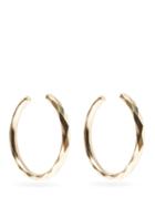 Matchesfashion.com Isabel Marant - Miki Diamond-faceted Hoop Earrings - Womens - Gold