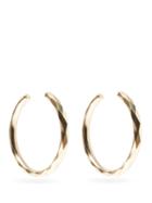 Matchesfashion.com Isabel Marant - Miki Diamond-faceted Hoop Earrings - Womens - Gold