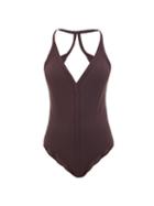 Matchesfashion.com Rick Owens - Racerback Swimsuit - Womens - Burgundy
