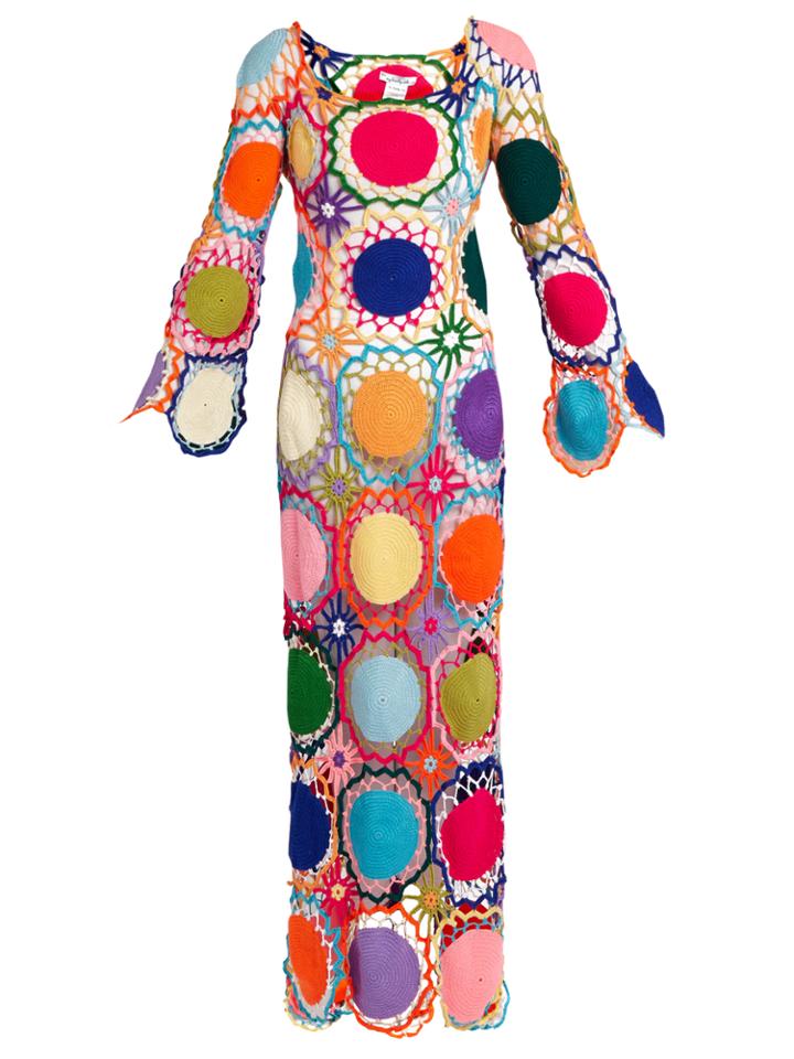 My Beachy Side Dreamcatcher Crochet-knit Maxi Dress