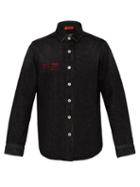 Matchesfashion.com Heron Preston - Logo Print Denim Shirt - Mens - Black
