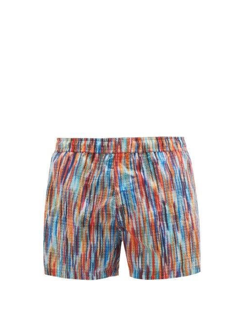 Matchesfashion.com Missoni Mare - Stripe-print Swim Shorts - Mens - Multi