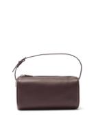 The Row - 90s Small Grained-leather Shoulder Bag - Womens - Burgundy