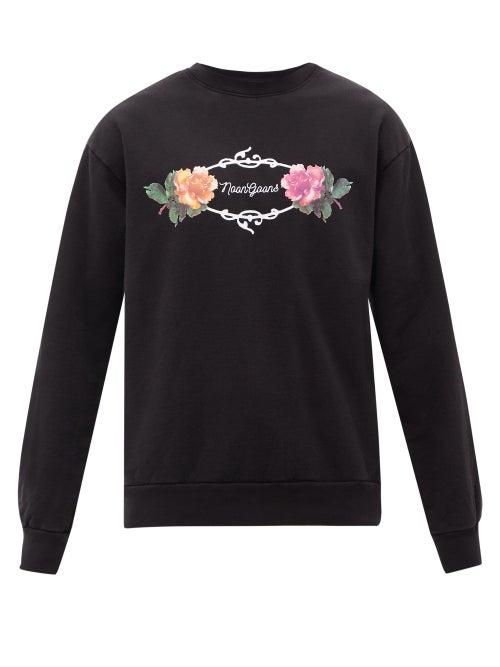 Noon Goons - Garden Logo-print Cotton-jersey Sweatshirt - Mens - Black