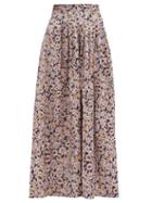 Matchesfashion.com Weekend Max Mara - Floral-print Skirt - Womens - Pink Multi