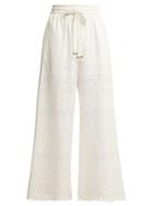 Zimmermann Castile Cotton And Silk-blend Trousers
