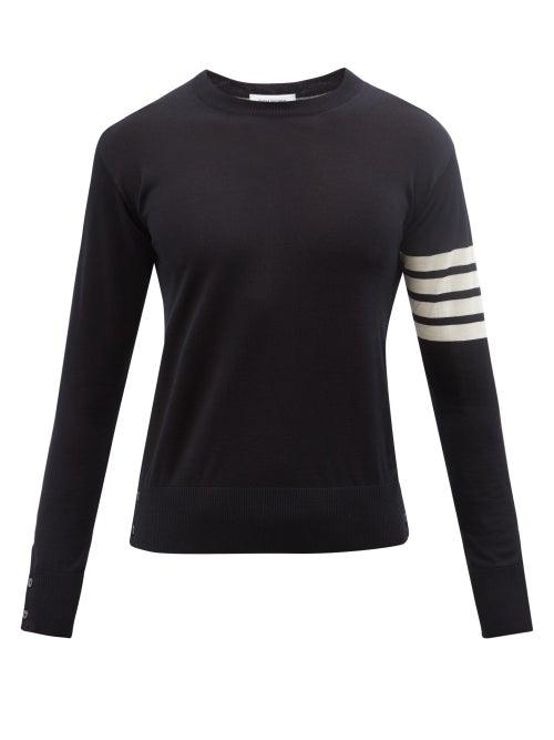 Thom Browne - Four-bar Merino Wool Sweater - Mens - Navy