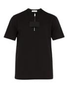 Matchesfashion.com 1017 Alyx 9sm - Half Zip Cotton T Shirt - Mens - Black